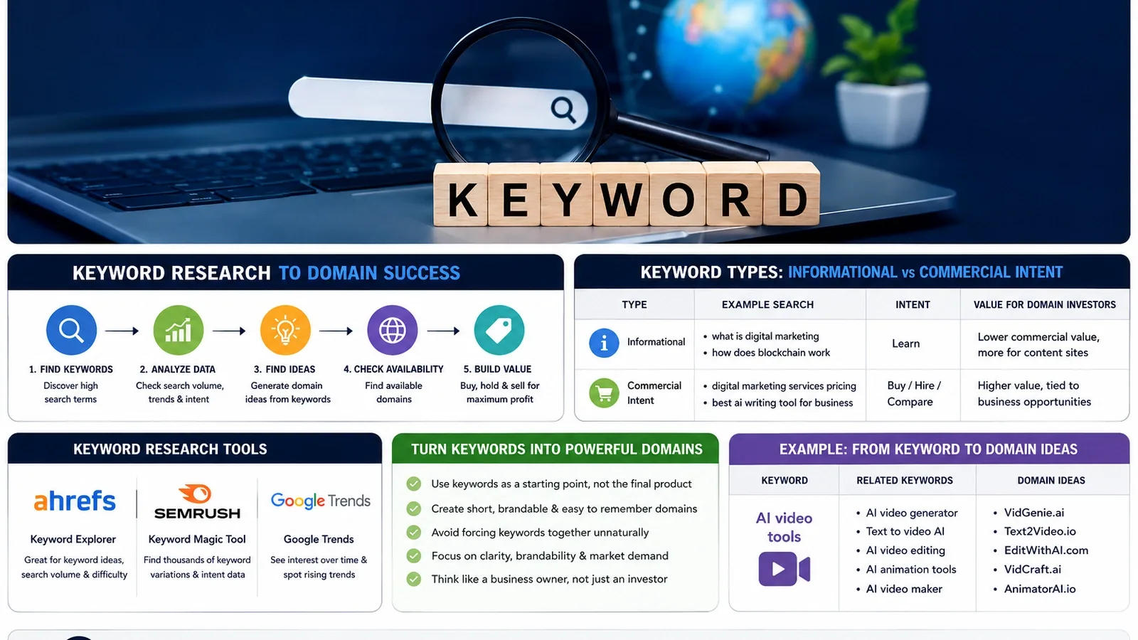 Article-41: Finding Gold With Keyword Research (Turning Data Into Domains)